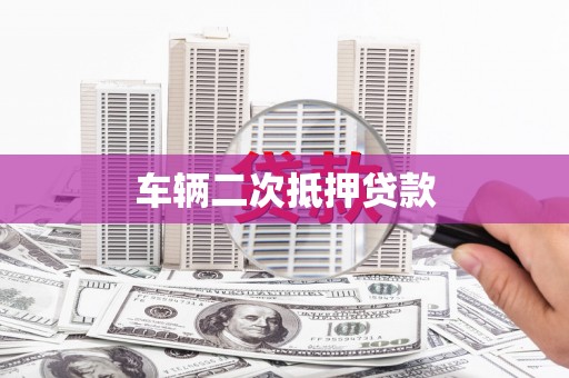 项城车辆二次抵押贷款
