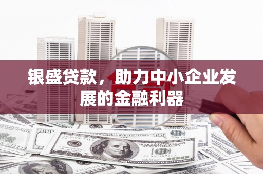 安远银盛贷款，助力中小企业发展的金融利器