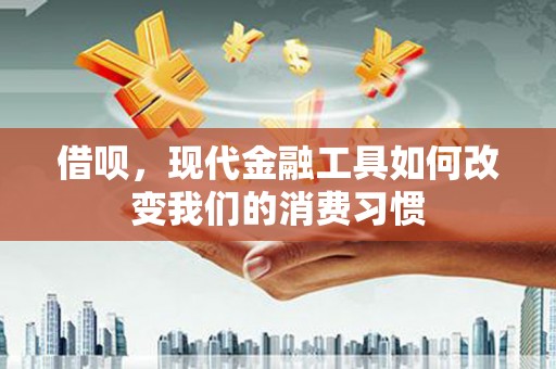马边借呗，现代金融工具如何改变我们的消费习惯