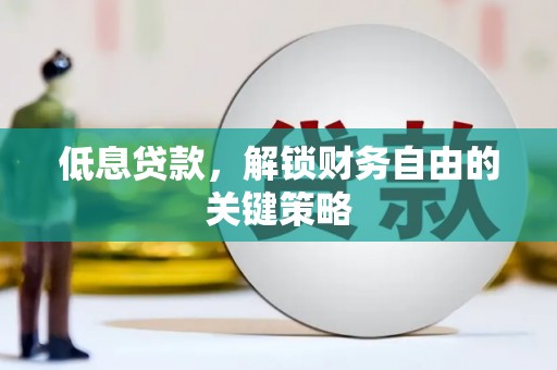 士林低息贷款，解锁财务自由的关键策略