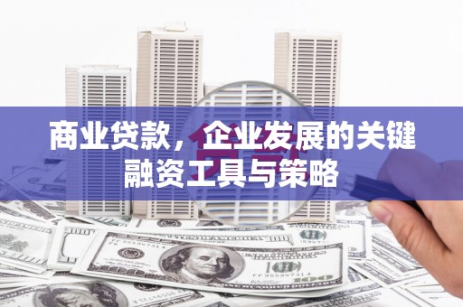 增城商业贷款，企业发展的关键融资工具与策略