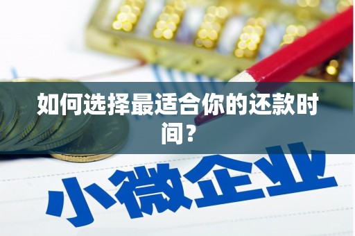 利州如何选择最适合你的还款时间？