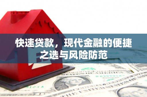陆川快速贷款，现代金融的便捷之选与风险防范