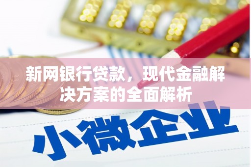 江海新网银行贷款，现代金融解决方案的全面解析