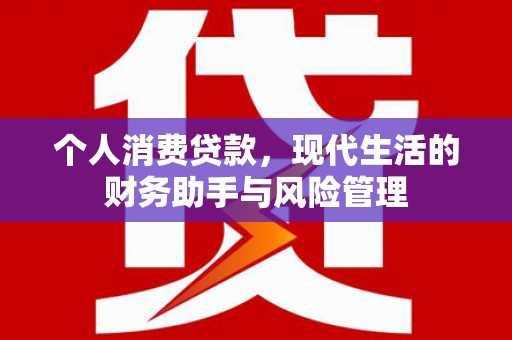贡山个人消费贷款，现代生活的财务助手与风险管理