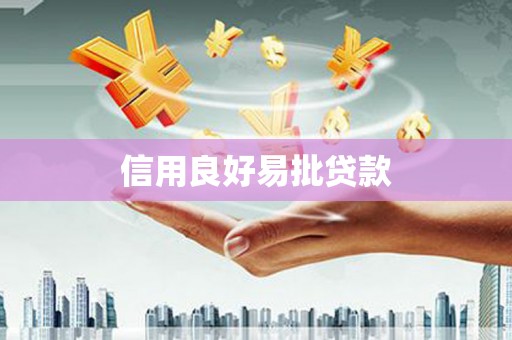 会宁信用良好易批贷款